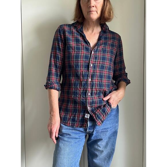 Frank & Eileen Relaxed Button Up Plaid Shirt Long SLeeve Classic Style Joedy - Picture 1 of 10